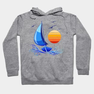 Sailing Boat Summer Vacations Journet Hoodie